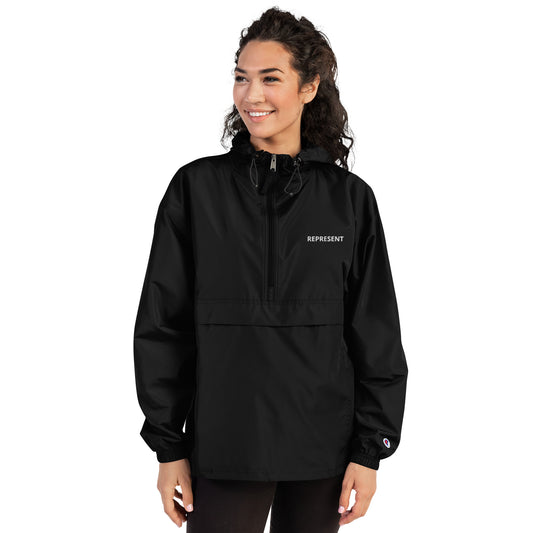 Represent Embroidered Champion Packable Jacket