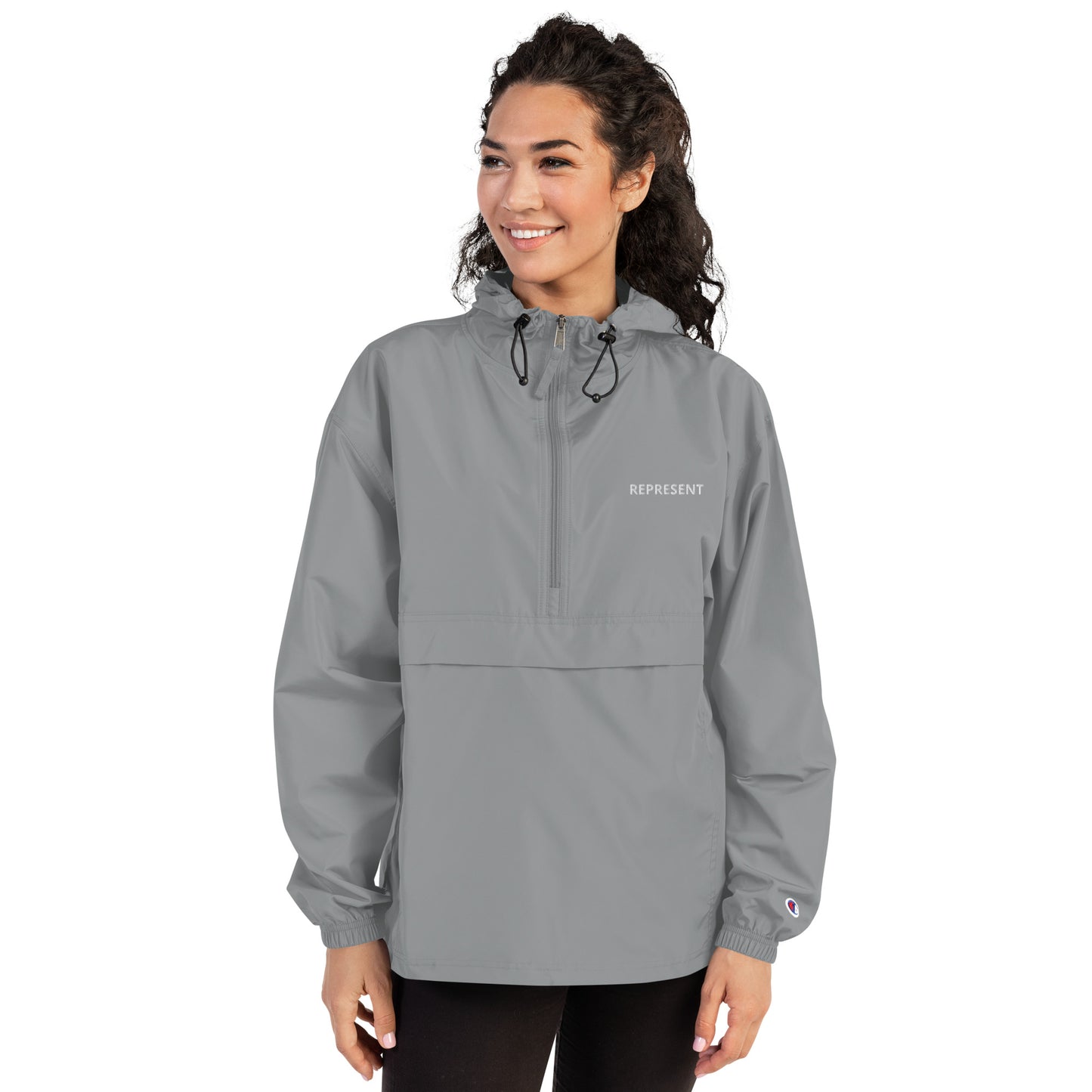 Represent Embroidered Champion Packable Jacket