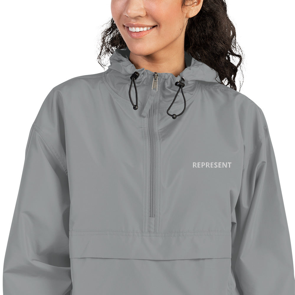 Represent Embroidered Champion Packable Jacket