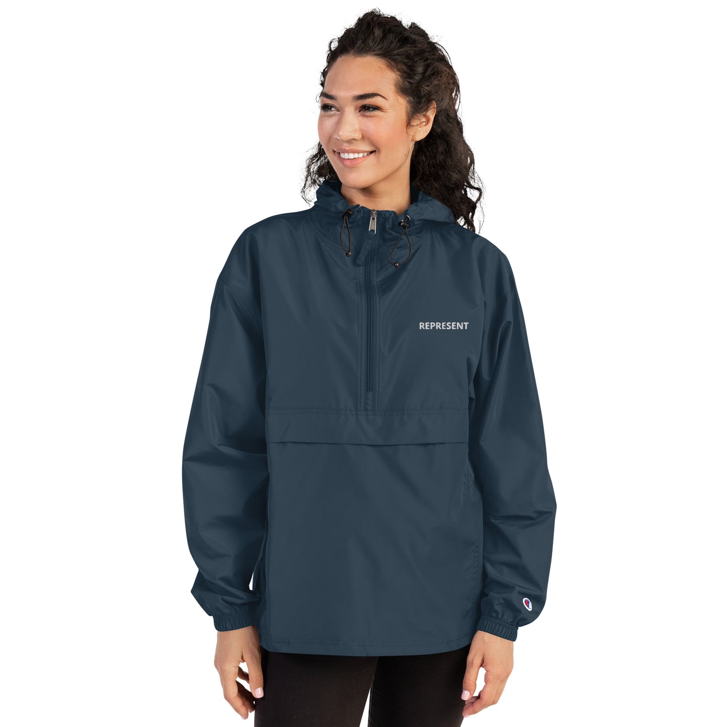 Represent Embroidered Champion Packable Jacket