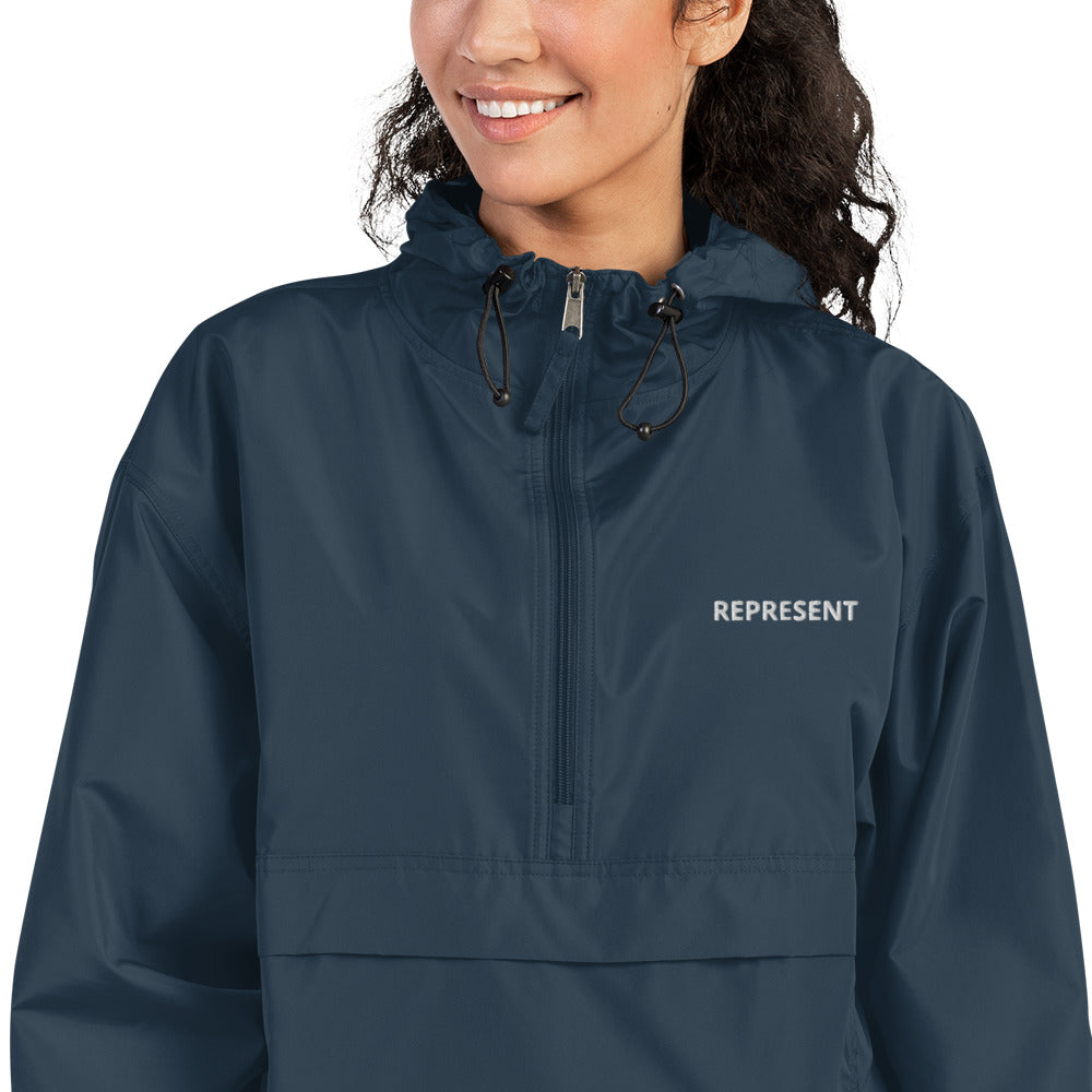 Represent Embroidered Champion Packable Jacket
