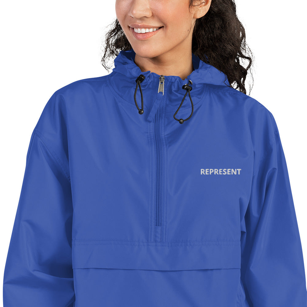 Represent Embroidered Champion Packable Jacket