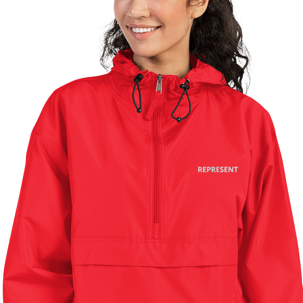 Represent Embroidered Champion Packable Jacket